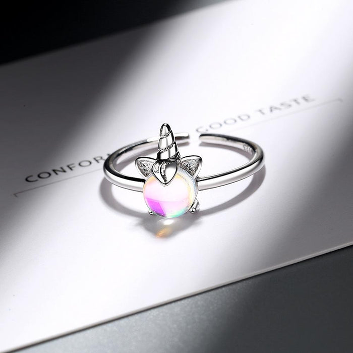 New Creative Simple Unicorn Open Ring