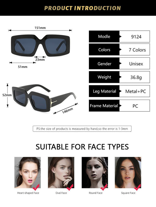 T-box Sunglasses stripe RETRO SUNGLASSES