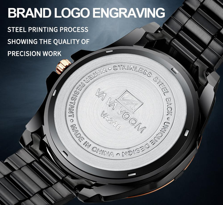 Men's Watch Business Calendar Quartz Watch Simple Atmospheric Luminous