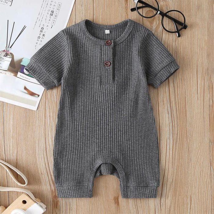 Summer Infant Clothes Solid Jumpsuit