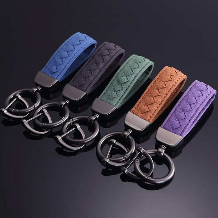 New Creative Personality Non-slip Turn Fur Keychain