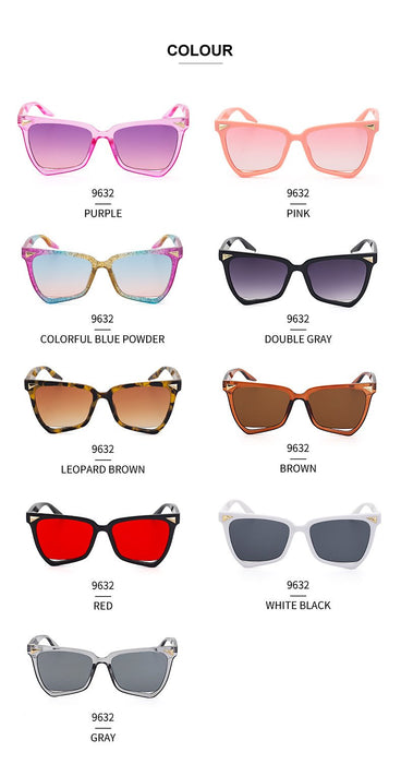 Exaggerate Colorful Big Frame Sunglasses