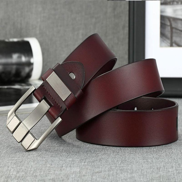 Vintage Men's Pin Buckle Casual Jeans Leather Belt