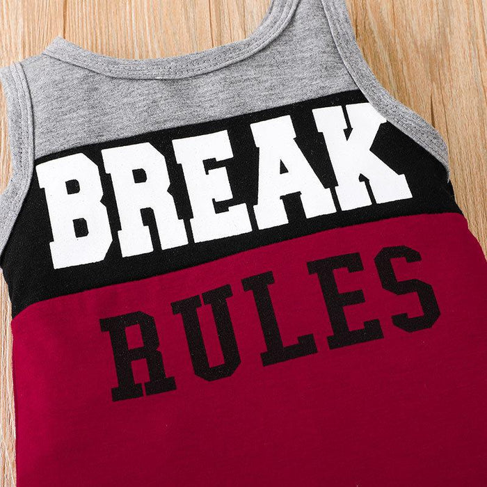Summer Boys' Break Rules Jumpsuit
