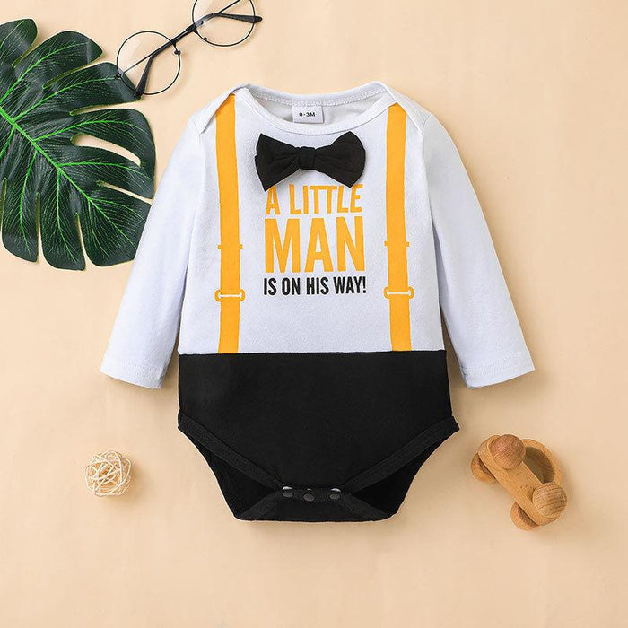 Casual Infant Gentleman Jumpsuit Boys Romper