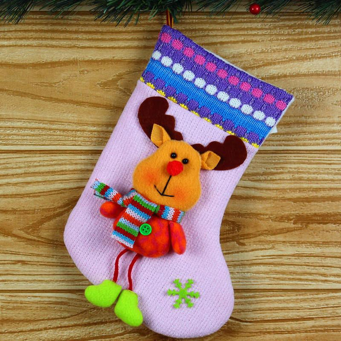 Christmas Tree Decorations Socks Gift Bag