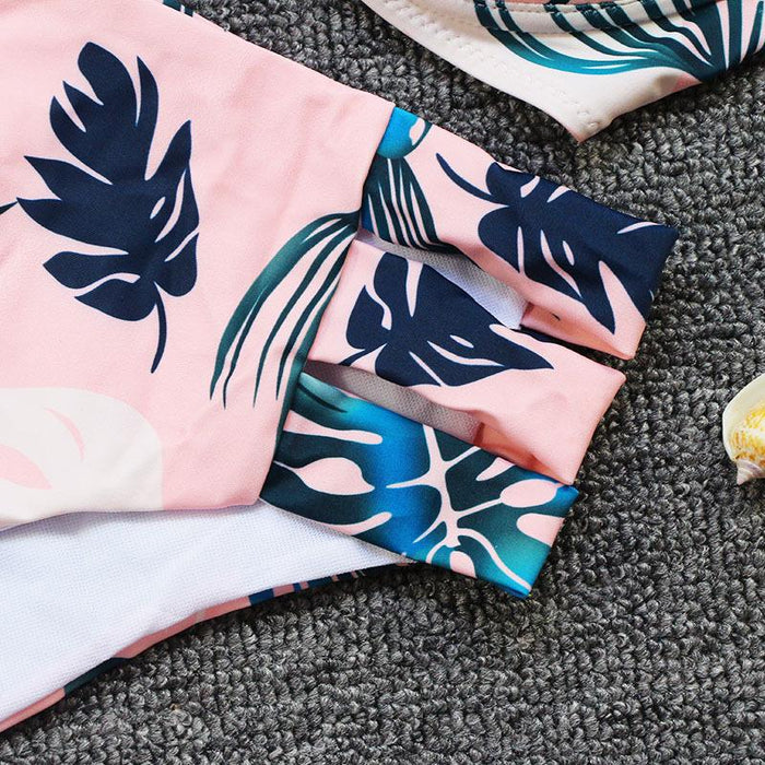 Fresh Printed Sexy Split Bikini Swimsuit