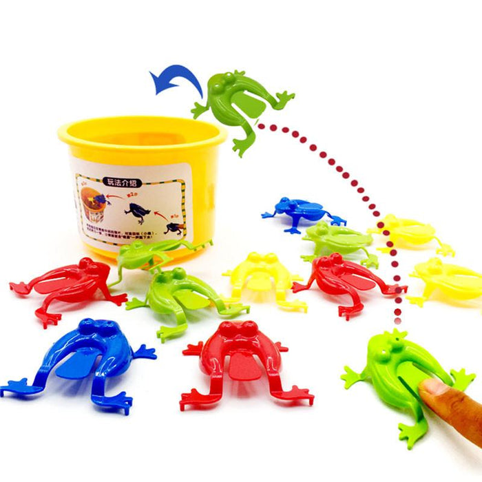 12 Piece Leaping Frog Bounce Novelty Assorted Stress Relief Toys for Kids