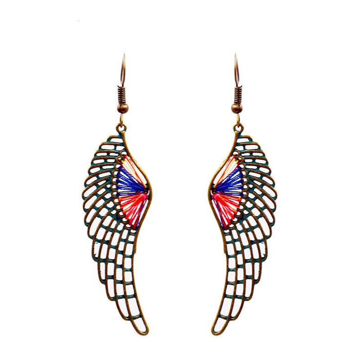 Vintage Fashion Drop Shaped Hand Woven Earrings