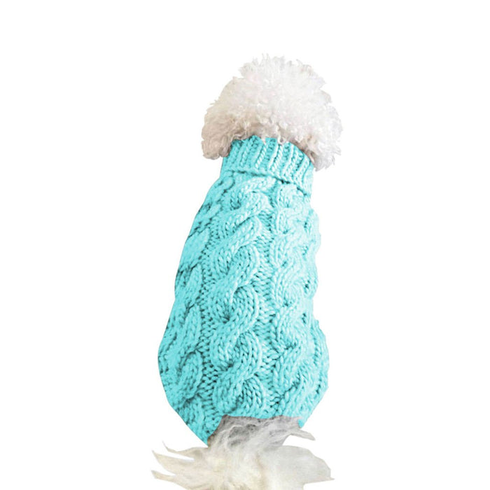 High collar knitted pet cat and dog clothes