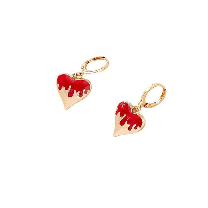 New Love Water Drops Shiny Personality Earrings