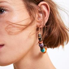 New Retro Style Wooden Women's Earrings Accessories