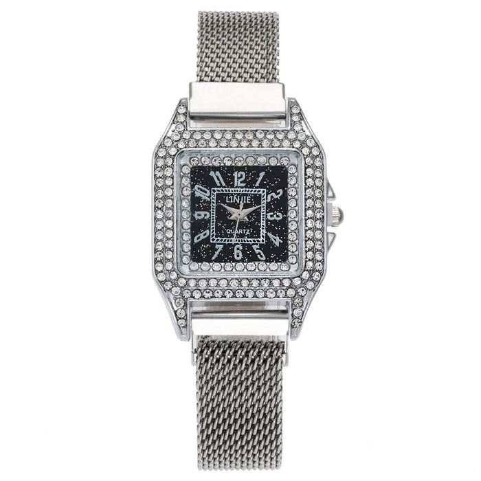 New Stainless Steel Women Wristwatch Quartz Fashion Casual Clock LLZ20033