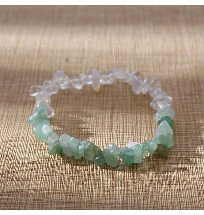 Natural Stone Beaded Crystal Bracelet