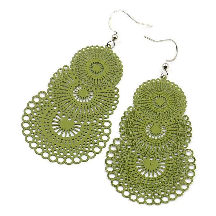 Boho Pattern Fashion Colorful Earrings