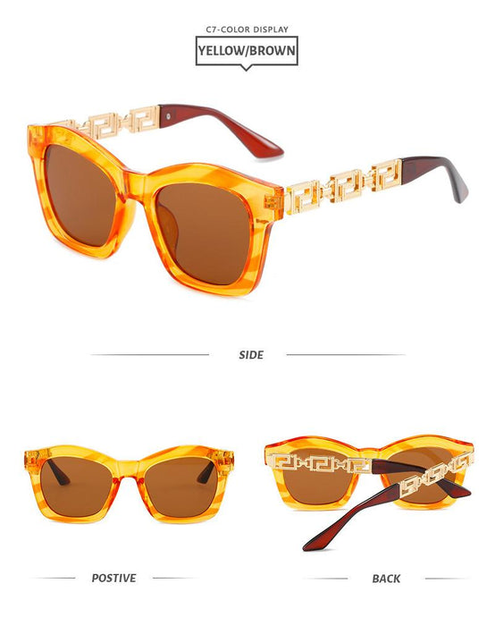 Box Sunglasses stripe Sunglasses tide