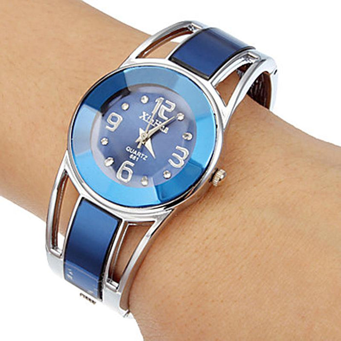 Women Watch Stainless Steel Quartz Wristwatch