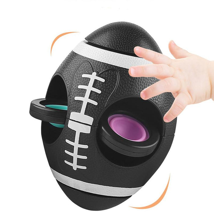 Rugby Shiatsu Bubble Music Fingertip Gyro Ball Children's Silicone Toys