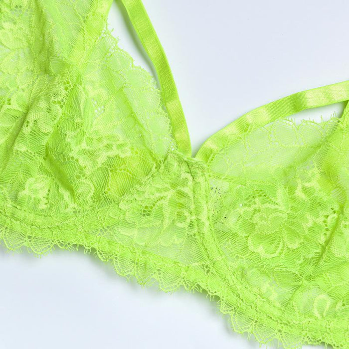 Women Lace Strap Underwire Lingerie Sexy Push Up Underwear