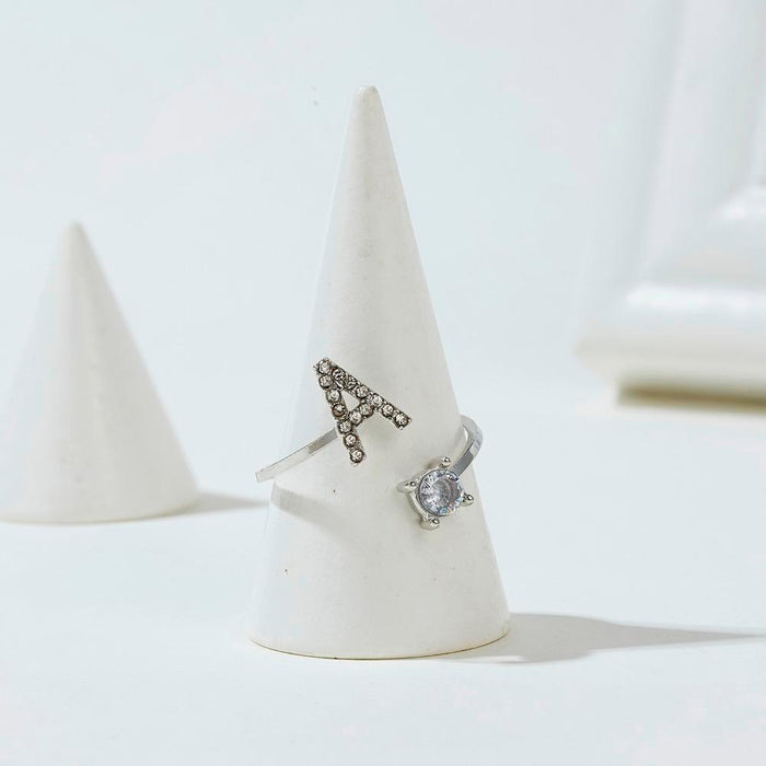 A-Z Letter Adjustable Opening Rings