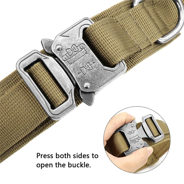 Military Tactical Dog Collar Large Dog Collar