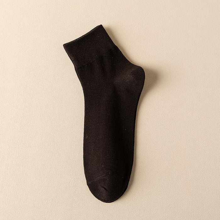 Spring and Summer New Cotton Socks Casual Solid Color Boat Socks