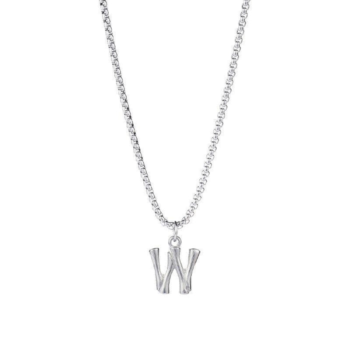 Titanium Steel Won't Fade Letter Necklace