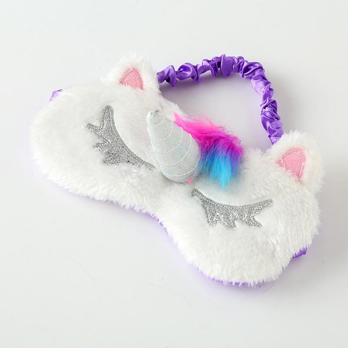 Cute Three-dimensional Cartoon Plush Sleep Shading Eye Mask