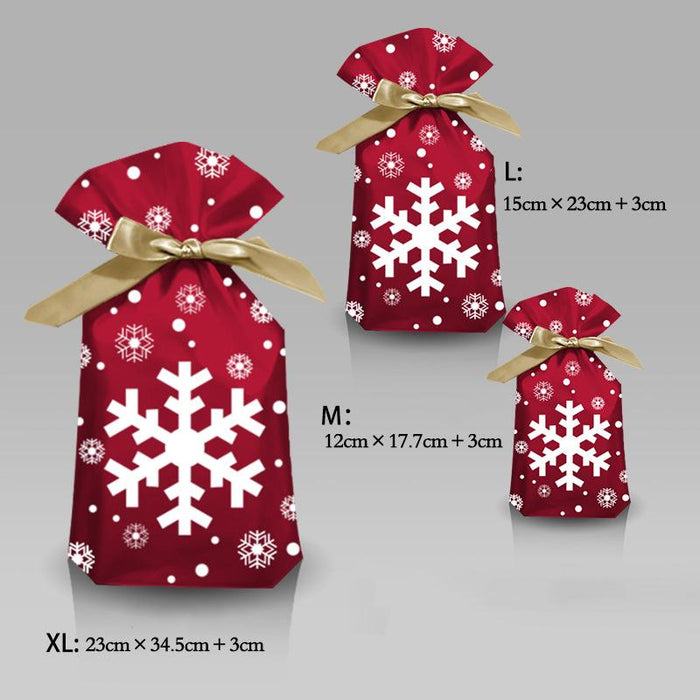 10 Pieces Christmas Candy Bag Santa Gift Bag Christmas Decoration