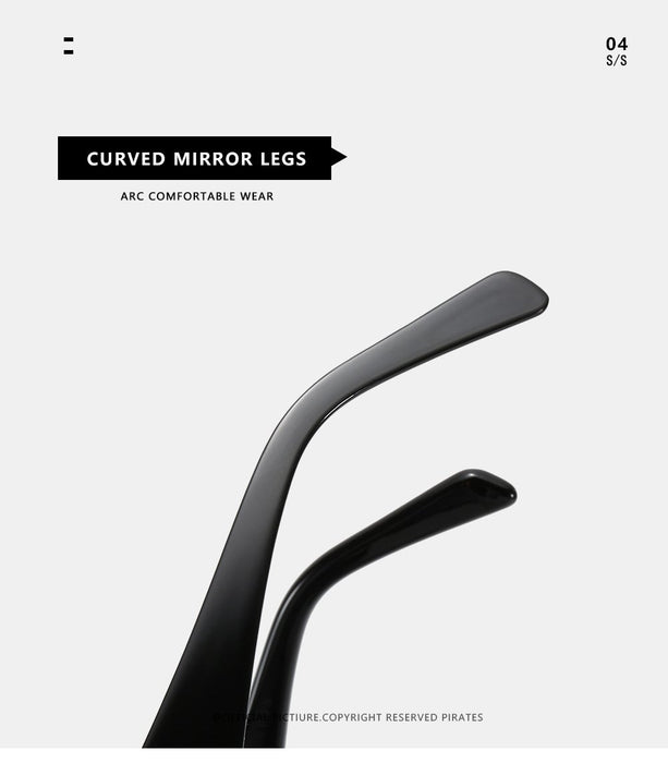 Large frame sunglasses retro square Sunglasses
