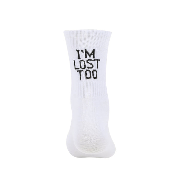 DON`T FOLLOW ME I AM LOST TOO Cotton Socks