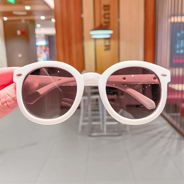 Children's Sunglasses Sun Shading round frame polarizer