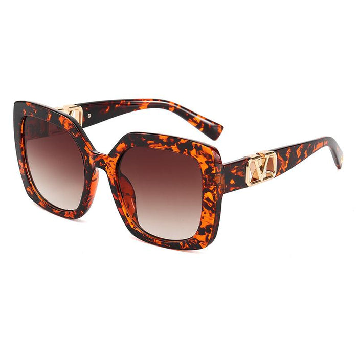 Box fashion sunglasses large frame sunglasses