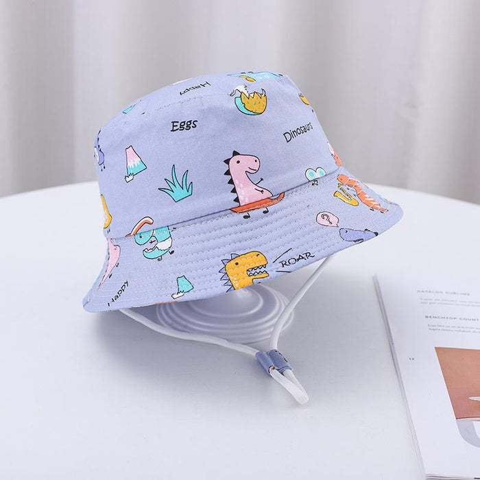Summer Outdoor Cartoon Print Children's Fisherman Hat