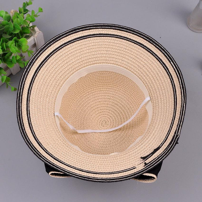 Summer Bow Princess Hat Parent-child Grass Bucket Hat