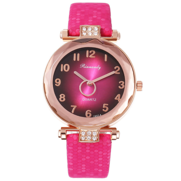 New Creative Prismatic Glass Digital Scale with Diamond Fashion Watch Llz22223