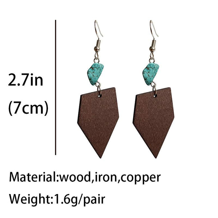 New Vintage Boho Wooden Women's Earring Accessories