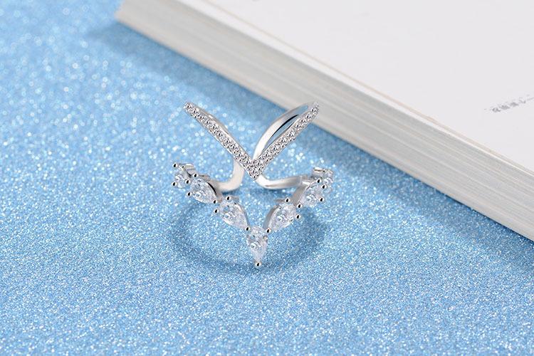 Personalized Fashion Irregular Double-layer Open Ring
