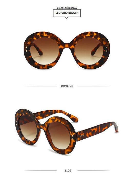 Rice nail round frame sunglasses RETRO SUNGLASSES