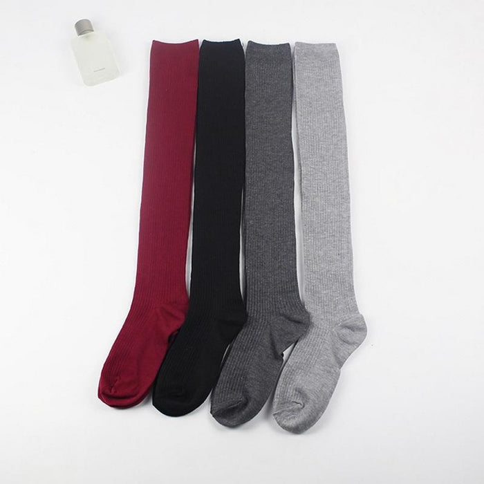 Gaiters Striped Long Socks Thigh Winter Warm Over Knee Socks