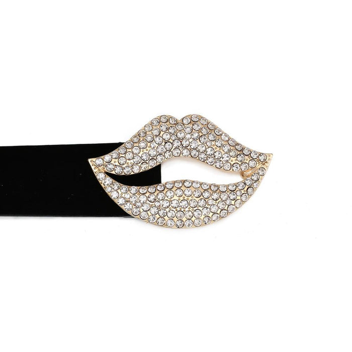 Alloy diamond belt velvet thick belt