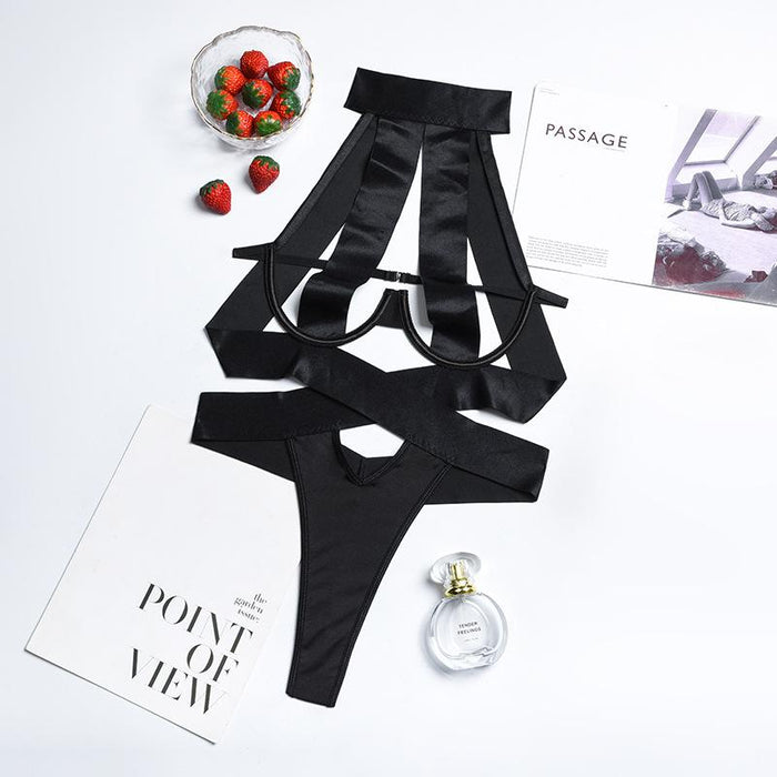 Summer Sexy Women's Hollow Lingerie Halter Bodysuit