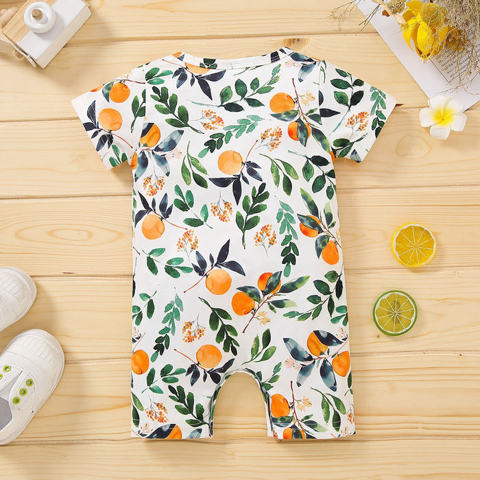 Fruit element short sleeve one-piece climbing suit