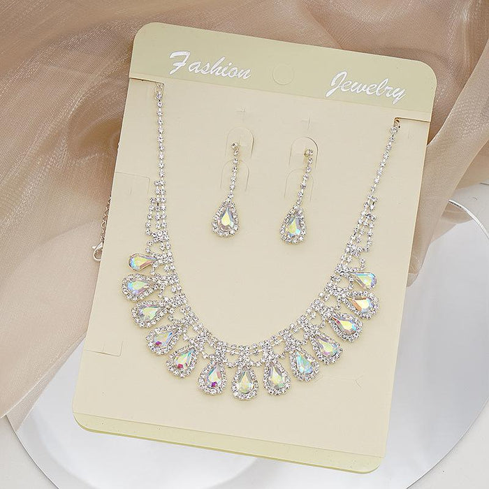 Personalized Fashion Female Jewelry Necklace Earrings Two Piece Set