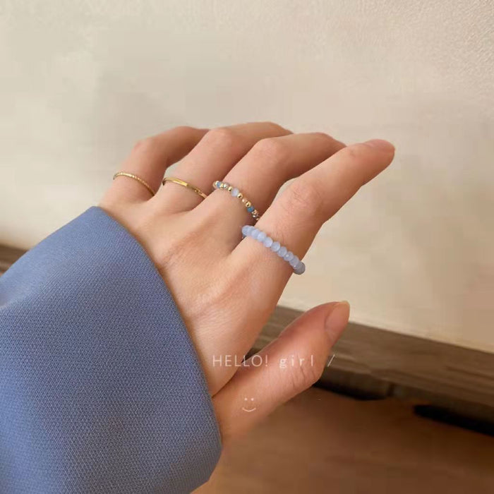 Women's open adjustable butterfly ring