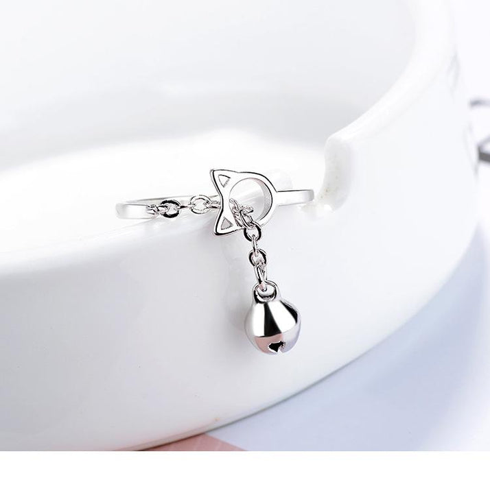New Fashion Hollow Cat Bell Open Ring