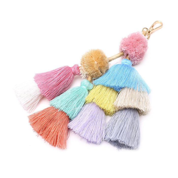 New Boho Tassel Pendant Keychain Charm