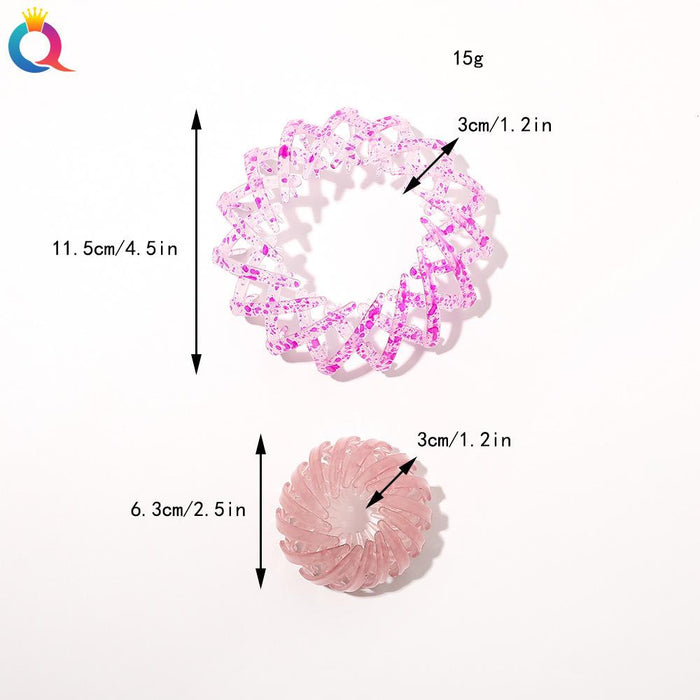 Frosted lazy bird's nest hair iron