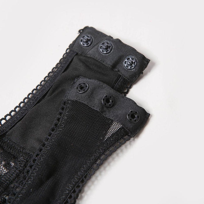 Sexy Lace Hollow Underwear Women Bodysuit with Garter