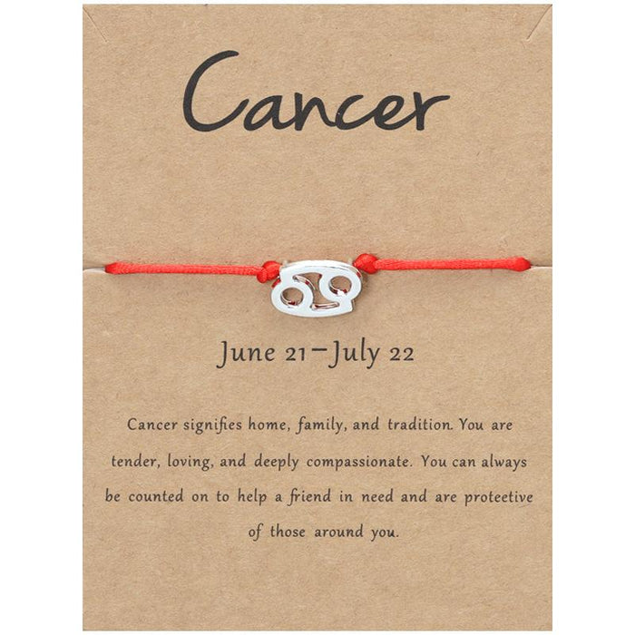 Twelve Constellations Bracelet Constellation Card Bracelet